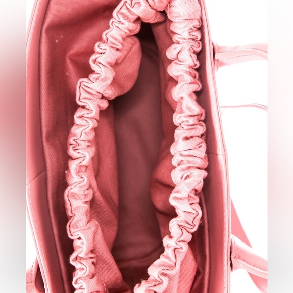 Ted Baker Rose-Pink Structured Leather Tote with Crossbody Strap - Picture 6 of 8